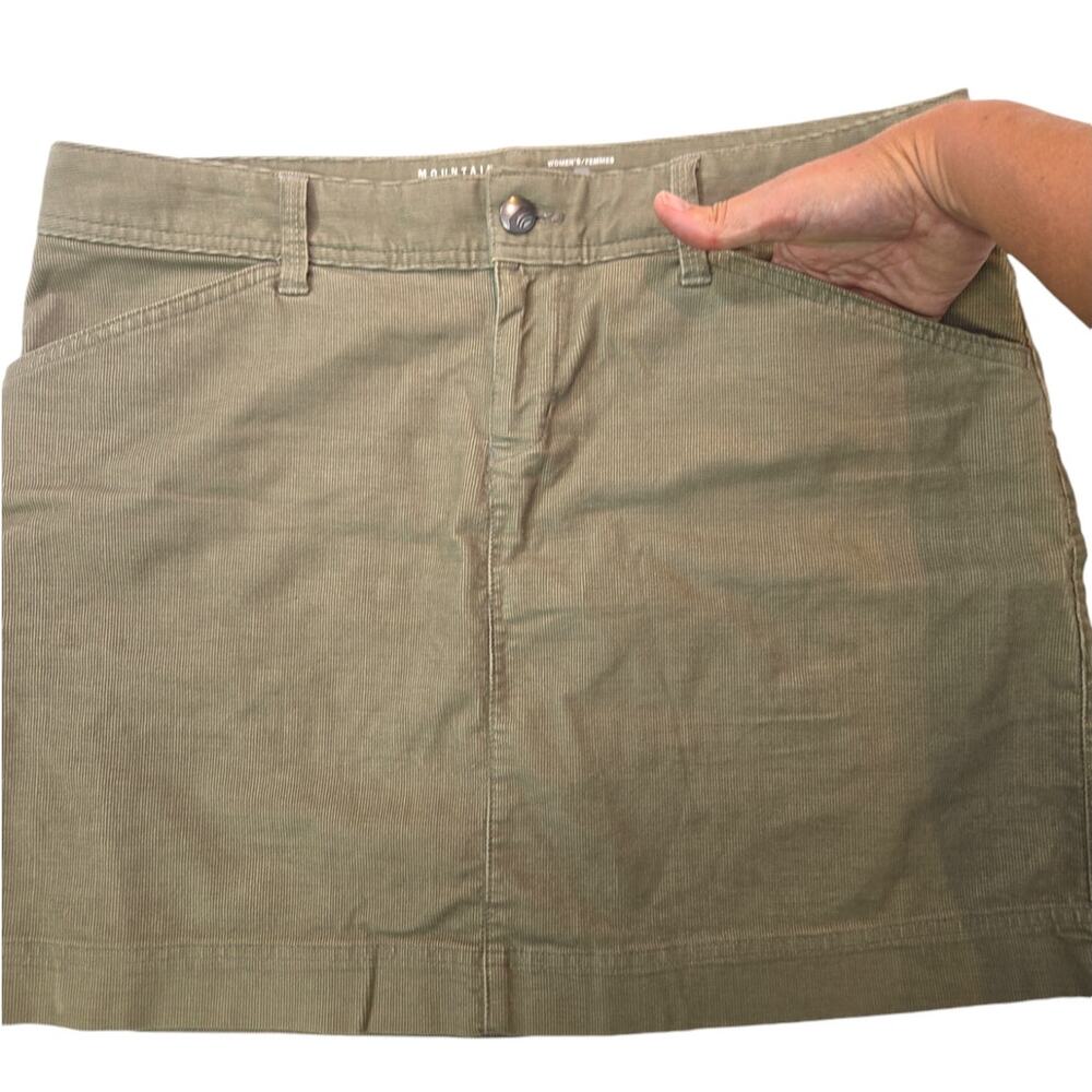 Mountain Hardwear |Tan Corduroy Mini Skirt | Size 10 - Picture 4 of 6